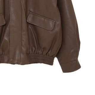 Colored leather jacket