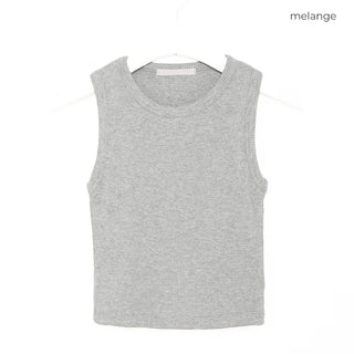 Cropped simple tank top