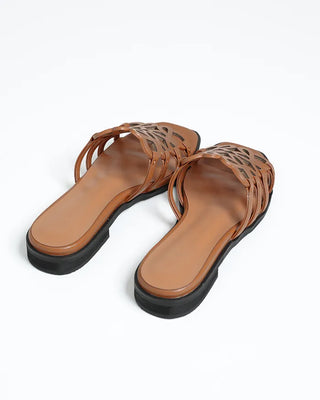 Perforated pattern sandals