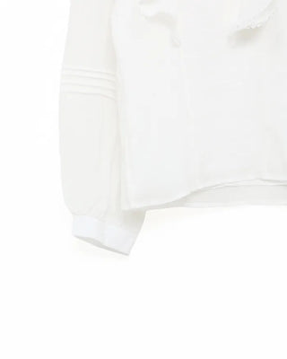 Frilled ribbon blouse