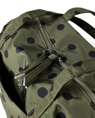 Polka Dot Nylon Shoulder Bag
