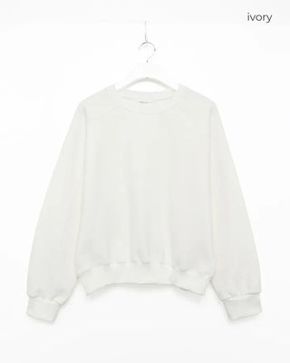 Saddle Shoulder Fleece Lined Sweatshirt