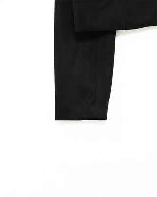 Cropped collarless jacket