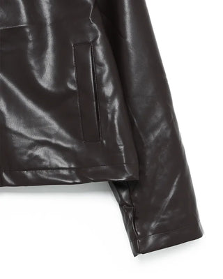 Simple leather jacket