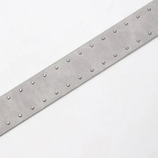 Suede stud belt