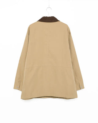 Two-tone cotton half jacket