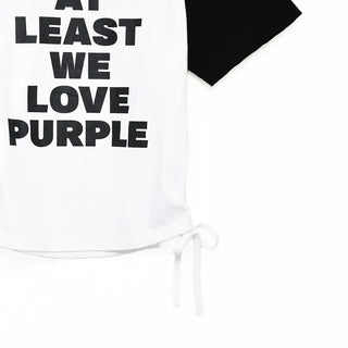 Side-shirred T-shirt