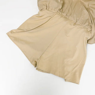 Waist draw balloon mini skirt