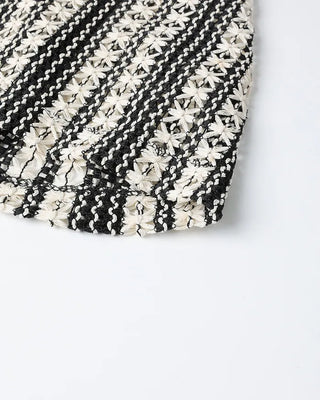 Patterned Stripe Beanie