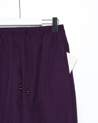 Wood Bead Nylon Easy Pants