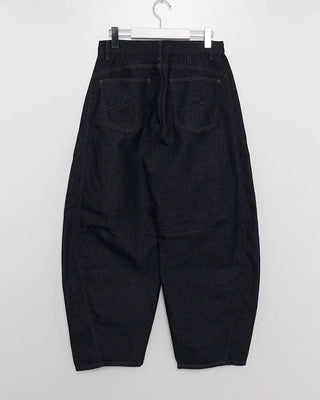 Slit denim pants