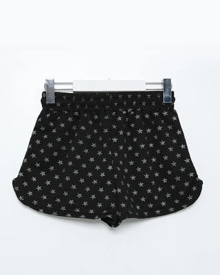 Star Point Elastic Waist Shorts