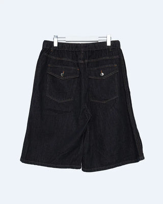 Selvedge flap pocket Bermuda denim pants