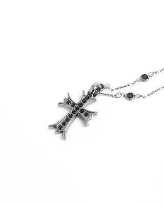 Gothic Cubic Chain Layered Necklace