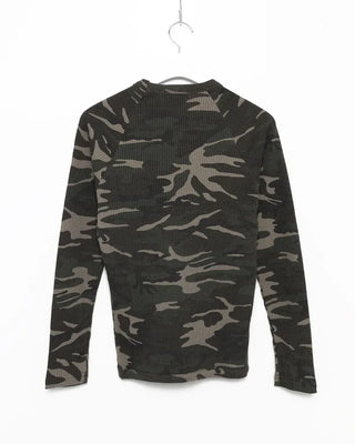 Camouflage Waffle Long T-Shirt