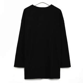 Oversized basic long-sleeved T-shirt