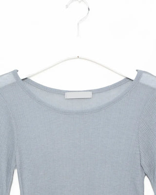 See-through wave T-shirt