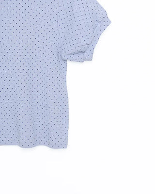 Dot Shirring Short-Sleeve T-Shirt