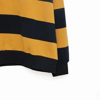 Bordered two-tone long-sleeve T-shirt
