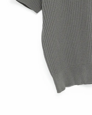 Linen color short-sleeved knit