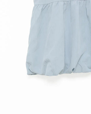 Balloon Shirred Mini Dress