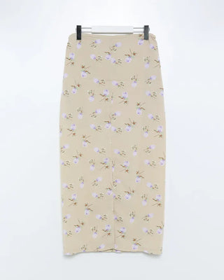 Flower long skirt