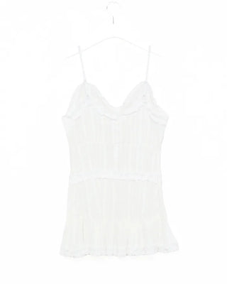 Frilled camisole mini dress
