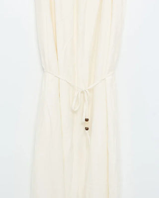 Shoulder frill long dress