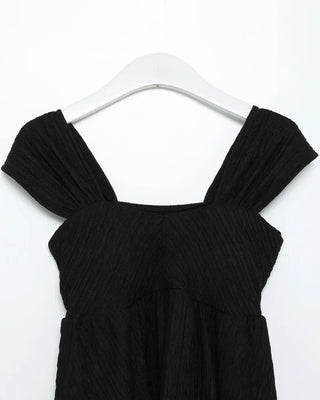 Sleeveless top with built-in cups and wide-leg pants set