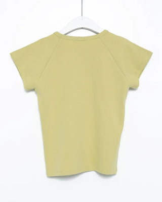 Raglan short-sleeved T-shirt