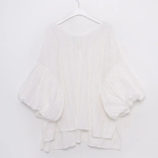 Puff-sleeve blouse