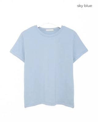 Round neck half-sleeve T-shirt