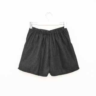 Wool banding shorts