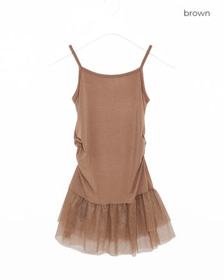 Polka Dot Frill Layered Camisole