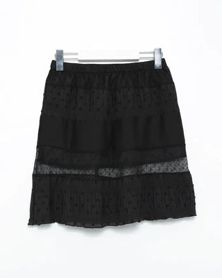 Polka Dot Flower Easy Sheer Skirt