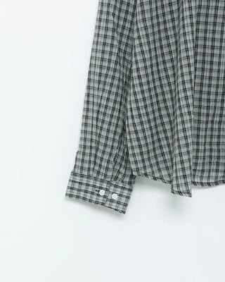 Checked loose-fit shirt