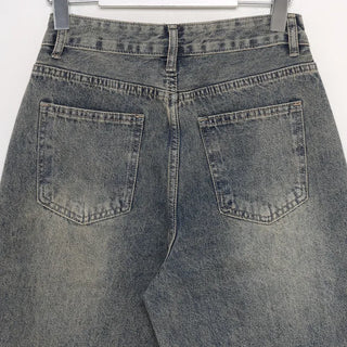 Vintage Washed Denim Pants