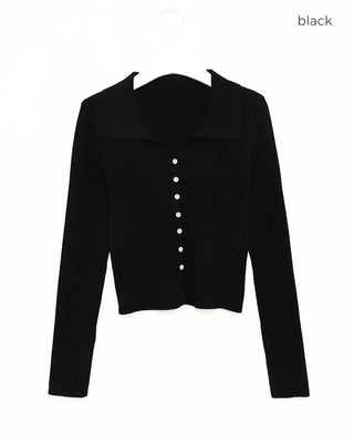 Colored Rib Cardigan