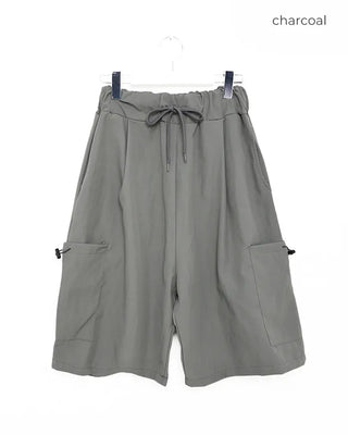 (Unisex) String Cargo Bermuda Pants