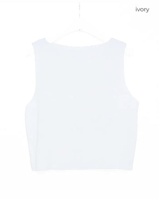 Simple knit vest