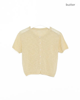 Short-sleeved cardigan