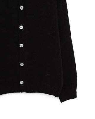 Soft polo knit cardigan