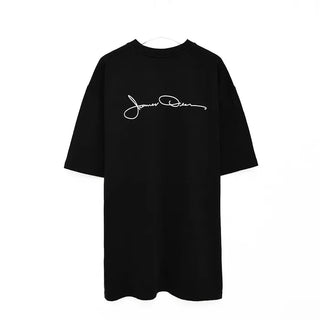 Digital print oversized short-sleeved T-shirt