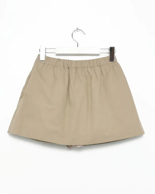 Gathered mini skirt