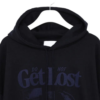 DARKNESS Print Hooded Sweatshirt
