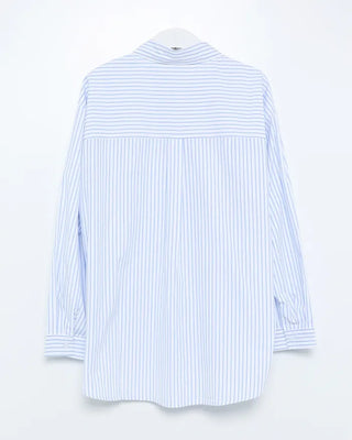 Pencil double stripe side round slit shirt