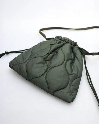 Quilted string bag
