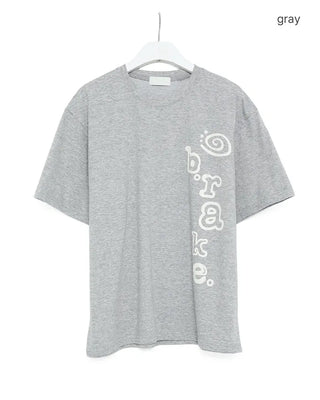 (Unisex) Kitsch Side Graphic Short-Sleeve T-Shirt