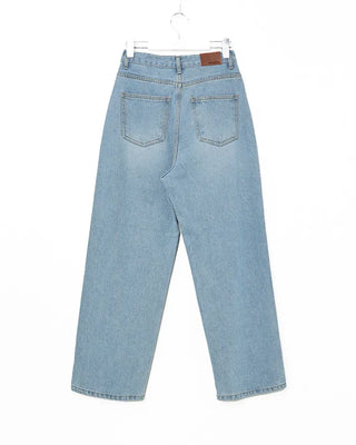 Wide-fit denim pants