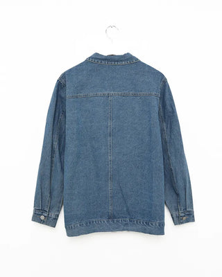 Denim pocket single jacket